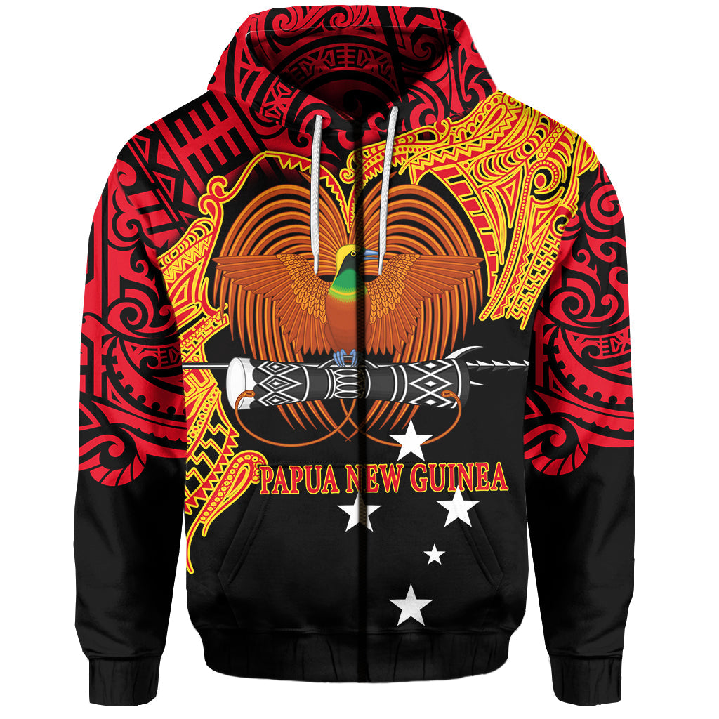 Custom Papua New Guinea Hoodie Bird of Paradise LT6 - Polynesian Pride