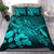 of Hawaii Turtle Reach To The Sky Hibiscus Bedding Set - Tuquoise - AH Blue - Polynesian Pride