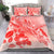 Hawaii Turtle Reach To The Sky Hibiscus Bedding Set - Crimson - AH - Polynesian Pride