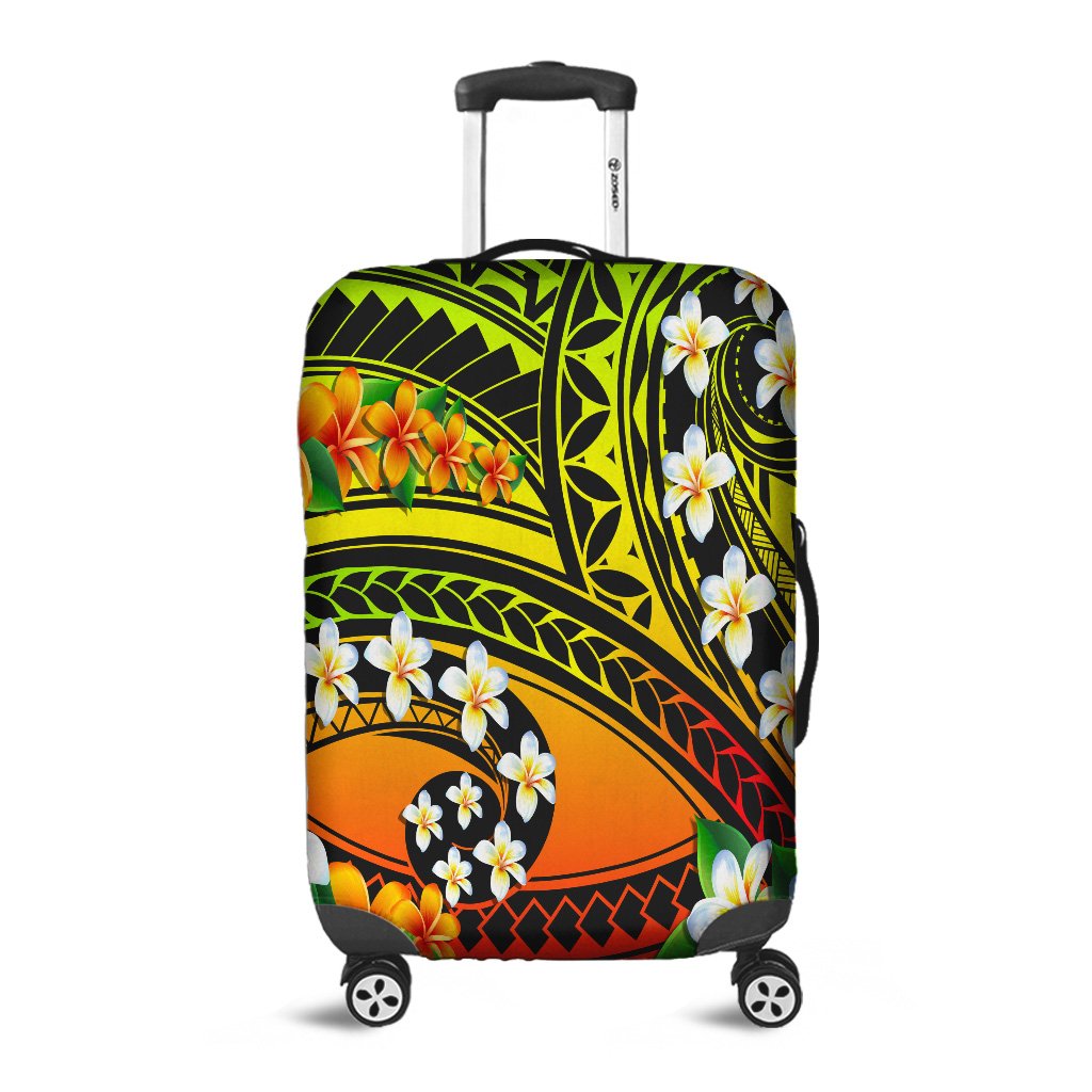 Hawaii Plumeria Polynesian Luggage Covers - Hope - AH Black - Polynesian Pride