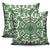 Hawaii White Ginger Quilting Pillow Cover - AH One Size Green - Polynesian Pride