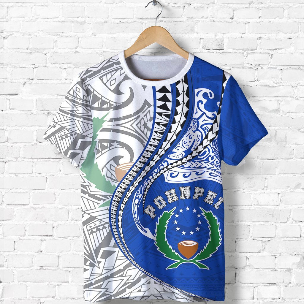 Pohnpei T Shirt Kanaloa Tatau TH65 Unisex White - Polynesian Pride