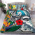 Kanaka Maoli (Hawaiian) Bedding Set - Sea Turtle Wave Hibiscus Bird of Paradise - Polynesian Pride