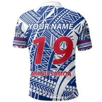 Custom Manu Samoa Polo Shirt Samoan Simple Rugby - Polynesian Pride