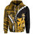 Custom Wallis and Futuna Hoodie Polynesian Style Gold Color LT6 Zip Hoodie Gold - Polynesian Pride