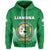 Custom Tonga Liahona High School Zip Hoodie Polynesian Unisex Green - Polynesian Pride