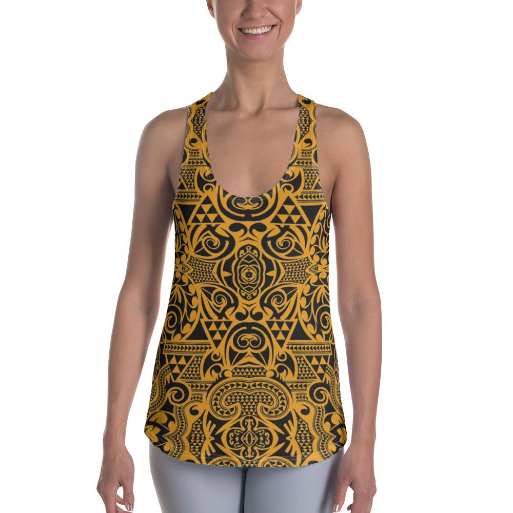 Polynesian Kakau Turtle Old Hawaii Women's Racerback Tank Top Art - Polynesian Pride