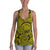 Polynesian Maori Lauhala Yellow Hawaii Women's Racerback Tank Top Art - Polynesian Pride