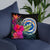 Northern Mariana Islands Polynesian Basic Pillow - Tropical Bouquet - Polynesian Pride