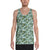 Tropical Flowers Monstera Leaf Hawaii Men's Tank Top AH White - Polynesian Pride