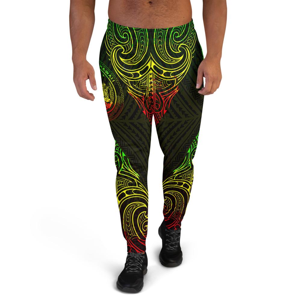 Hawaii Sweatpant - Polynesian Patterns Reggae Color Unisex Black - Polynesian Pride