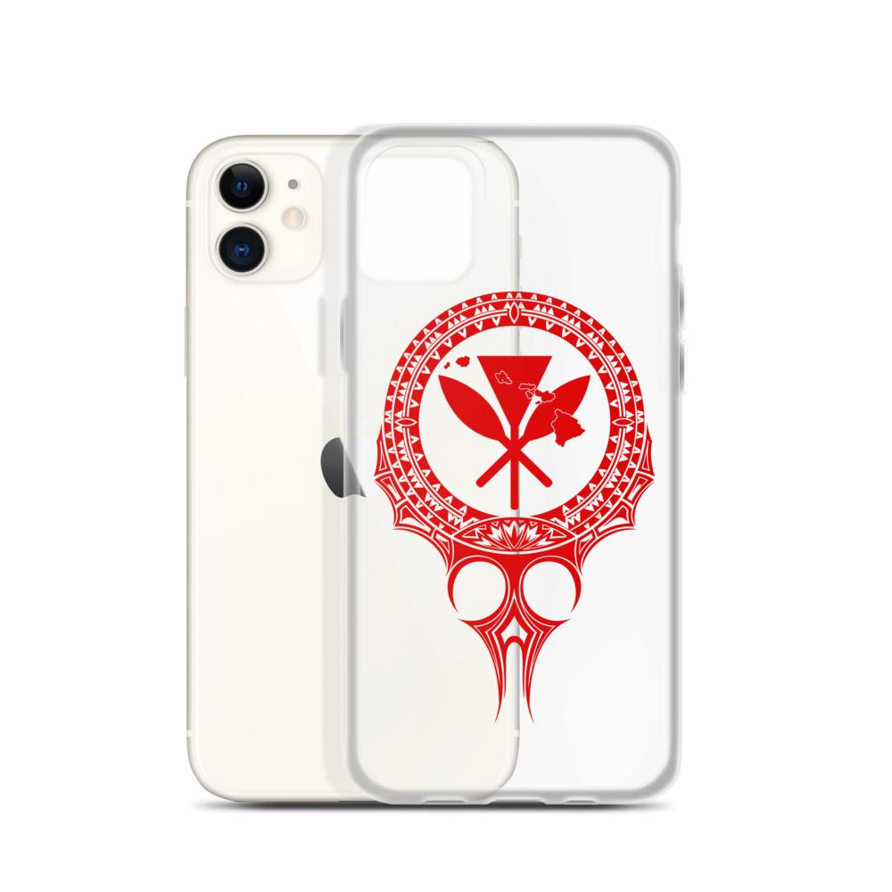 Kanaka Maoli Iphone Case The Eyes Red AH iPhone 11 Phone Case Red - Polynesian Pride