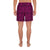 Polynesian Lauhala Mix Pink Men's Athletic Long Shorts - Polynesian Pride