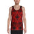 Polynesian Plumeria Mix Red Black - Hawaii Men's Tank Top Red - Polynesian Pride