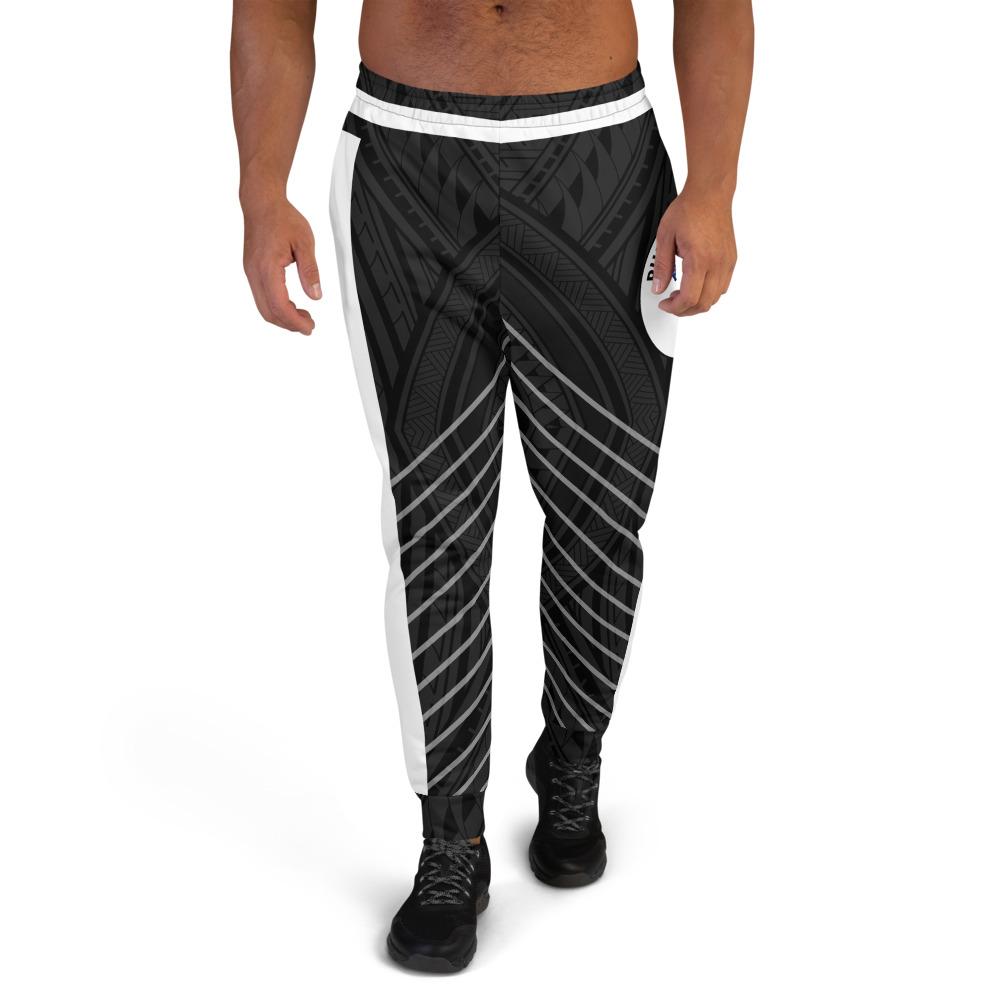 Niue Custom Sweatpant - Line Style Polynesian Patterns Unisex Black - Polynesian Pride