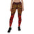 Polynesian Legging - Red Shark Polynesian Tattoo - Polynesian Pride