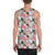 Pink Monstera And Green Tropical Leaves White Hawaii Men's Tank Top AH - Polynesian Pride