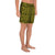 Polynesian Lauhala Mix Yellow Men's Athletic Long Shorts - Polynesian Pride