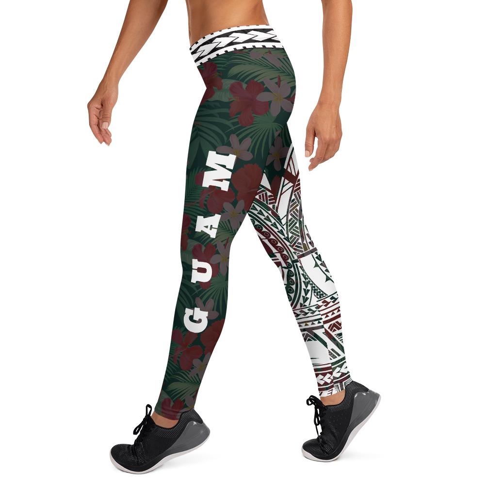 Guam Polynesian 1st Leggings (White) - Polynesian Pride