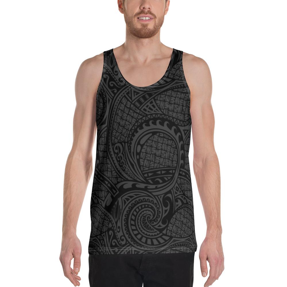 Polynesian Maori Lauhala Gray - Hawaii Men's Tank Top Grey - Polynesian Pride