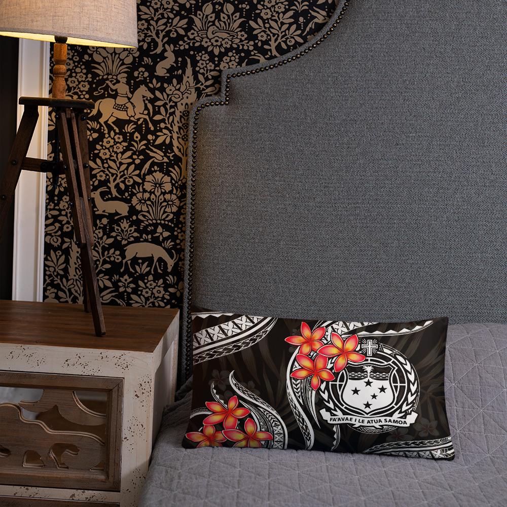 Samoa Polynesian Pillow - White Plumeria - Polynesian Pride