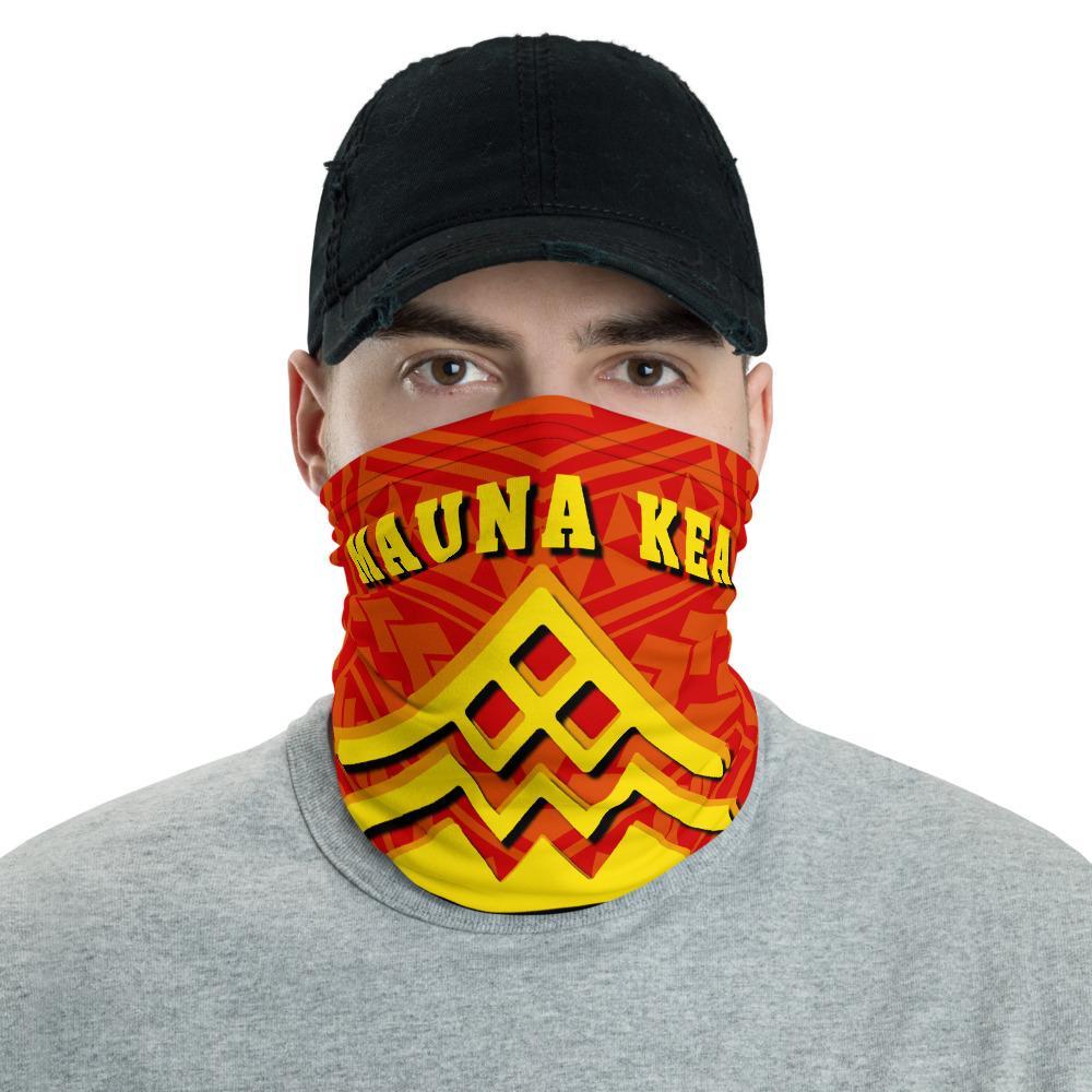 Hawaiian Bandana Mauna Kea Spearhead Polynesian Neck Gaiter - AH - Red One Size Red - Polynesian Pride