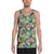 Tropical Hibiscus Banana Leafs Hawaii Men's Tank Top AH White - Polynesian Pride