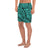 Polynesian Maori Lauhala Turquoise Men's Athletic Long Shorts - Polynesian Pride