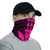 Hawaii Kanaka Map Kakau Neck Gaiter - Pink - Polynesian Pride