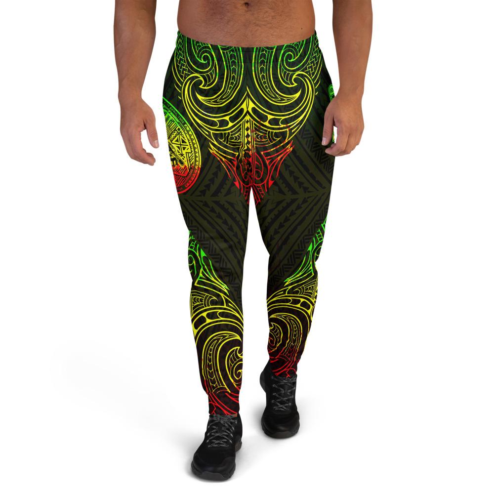 American Samoa Custom Sweatpant - Polynesian Patterns Reggae Color Unisex Reggae - Polynesian Pride