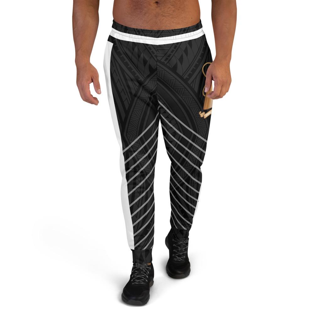 Tokelau Sweatpant - Line Style Polynesian Patterns Unisex Black - Polynesian Pride