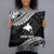 Papua New Guinea Custom Personalised Polynesian Pillow - Black Seal Pillow 18×18 Black - Polynesian Pride