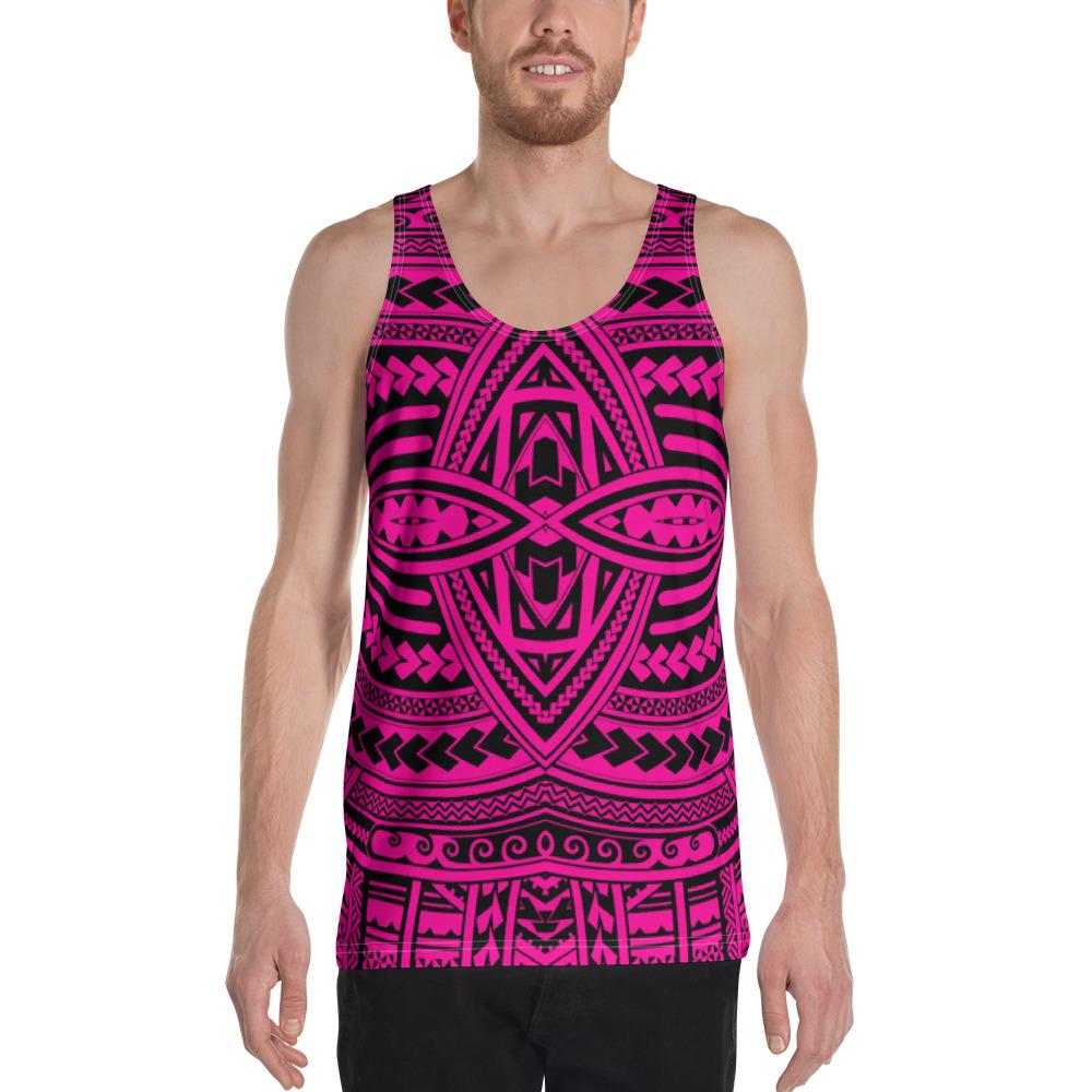 Polynesian Seamless Pink - Hawaii Men's Tank Top Pink - Polynesian Pride