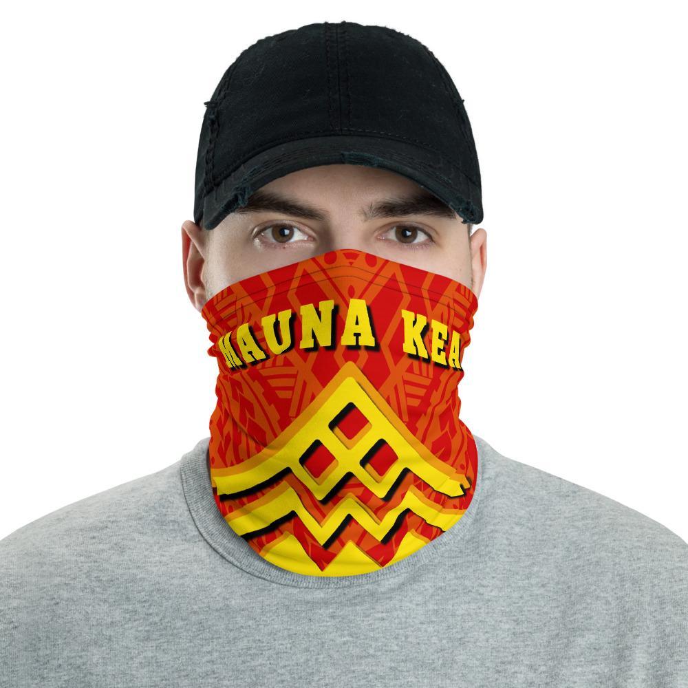 Hawaiian Bandana Mauna Kea Polynesian Pattern Neck Gaiter - AH - Red One Size Red - Polynesian Pride