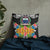 Samoa Pillow - Coat Of Arms With Tropical Flowers - Polynesian Pride