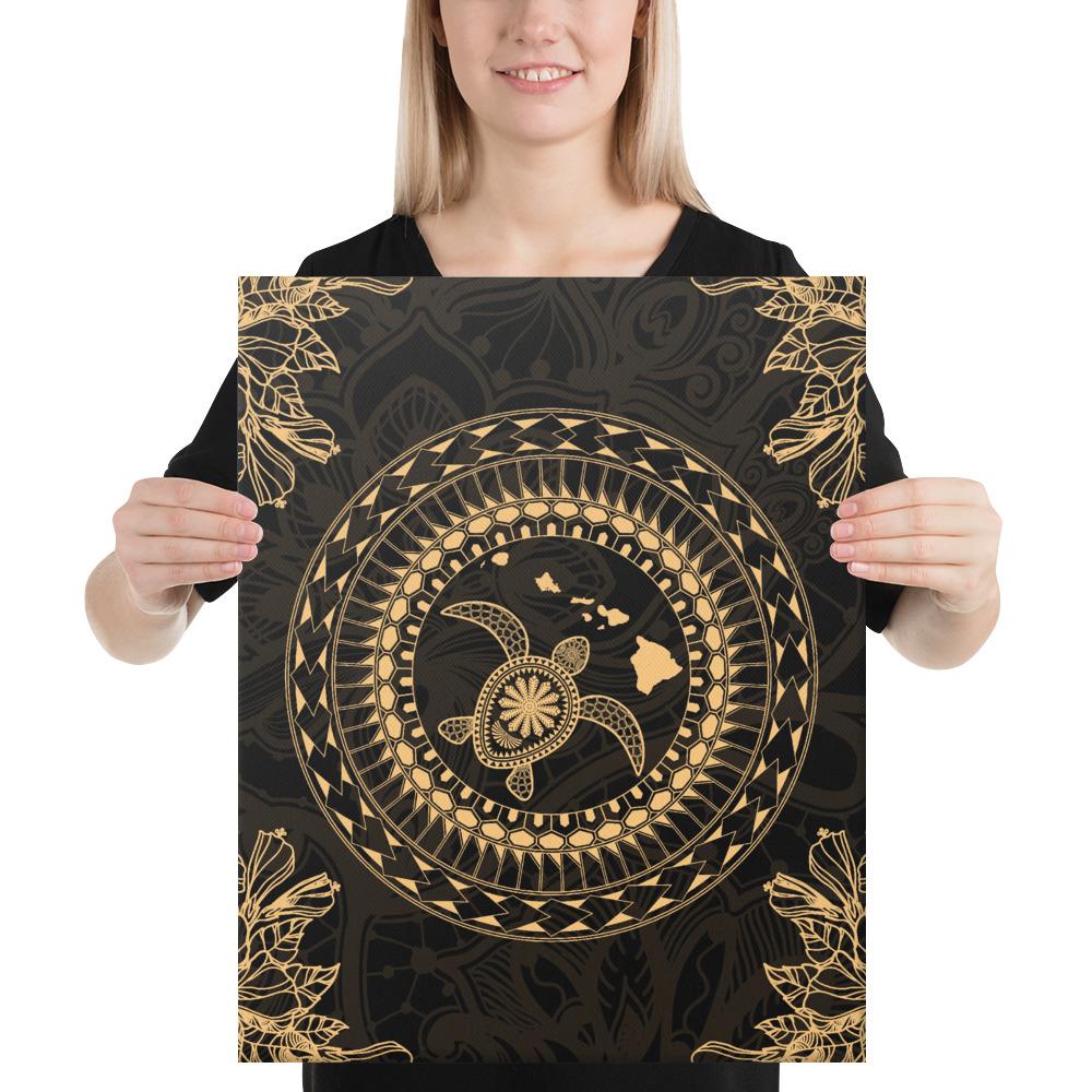 Hawaii Turtle Tradition Canvas 16x20 Canvas White - Polynesian Pride