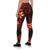 Tonga Polynesian Women Legging - Red Plumeria - Polynesian Pride