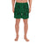 Polynesian Symmetry Green Men's Athletic Long Shorts Art - Polynesian Pride