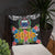 Samoa Pillow - Coat Of Arms With Tropical Flowers - Polynesian Pride