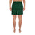 Polynesian Lauhala Mix Green Men's Athletic Long Shorts - Polynesian Pride