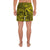 Polynesian Hawaiian Style Tribal Tattoo Yellow Men's Athletic Long Shorts - Polynesian Pride