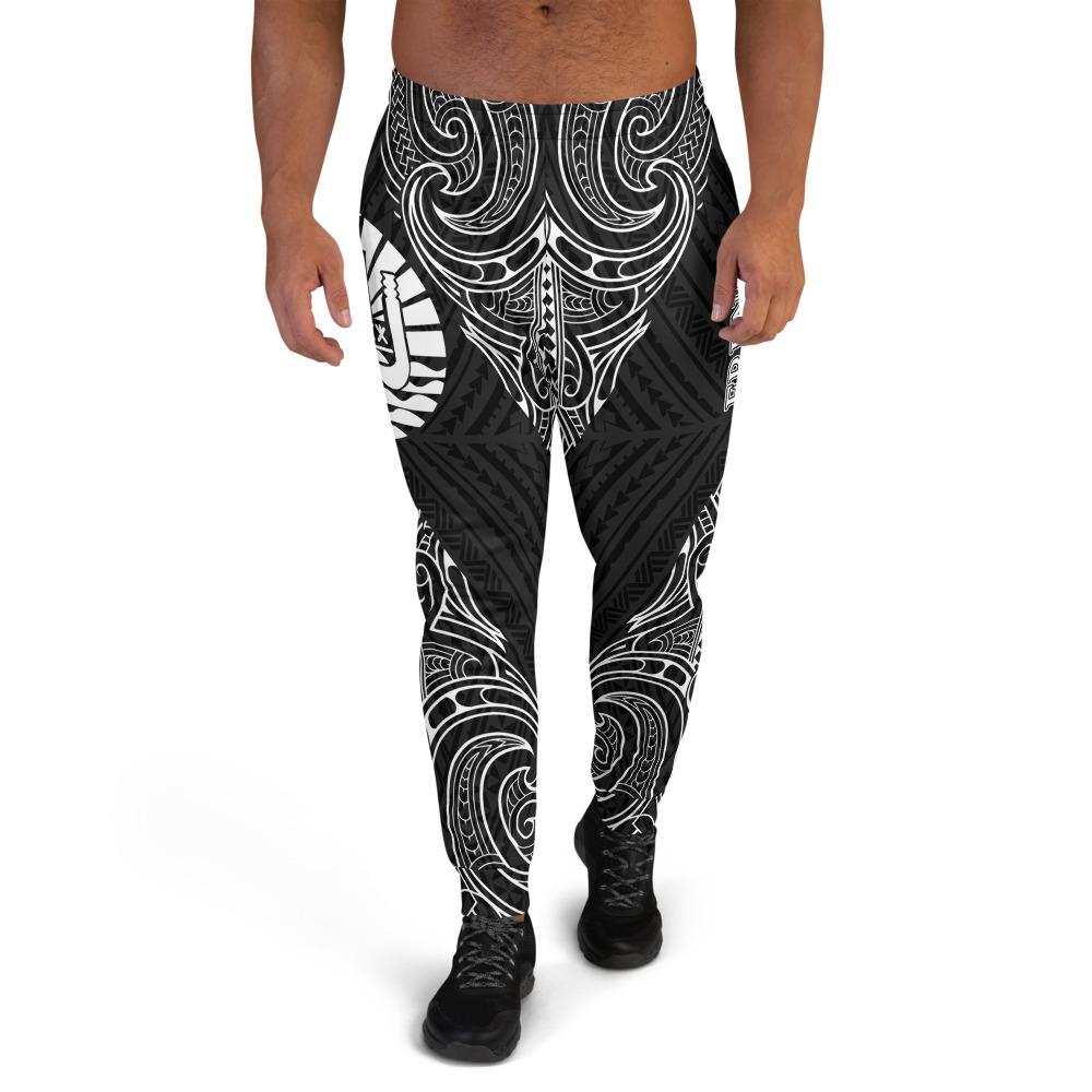 French Polynesia Sweatpant - Polynesian Patterns White Color Unisex White - Black - Polynesian Pride