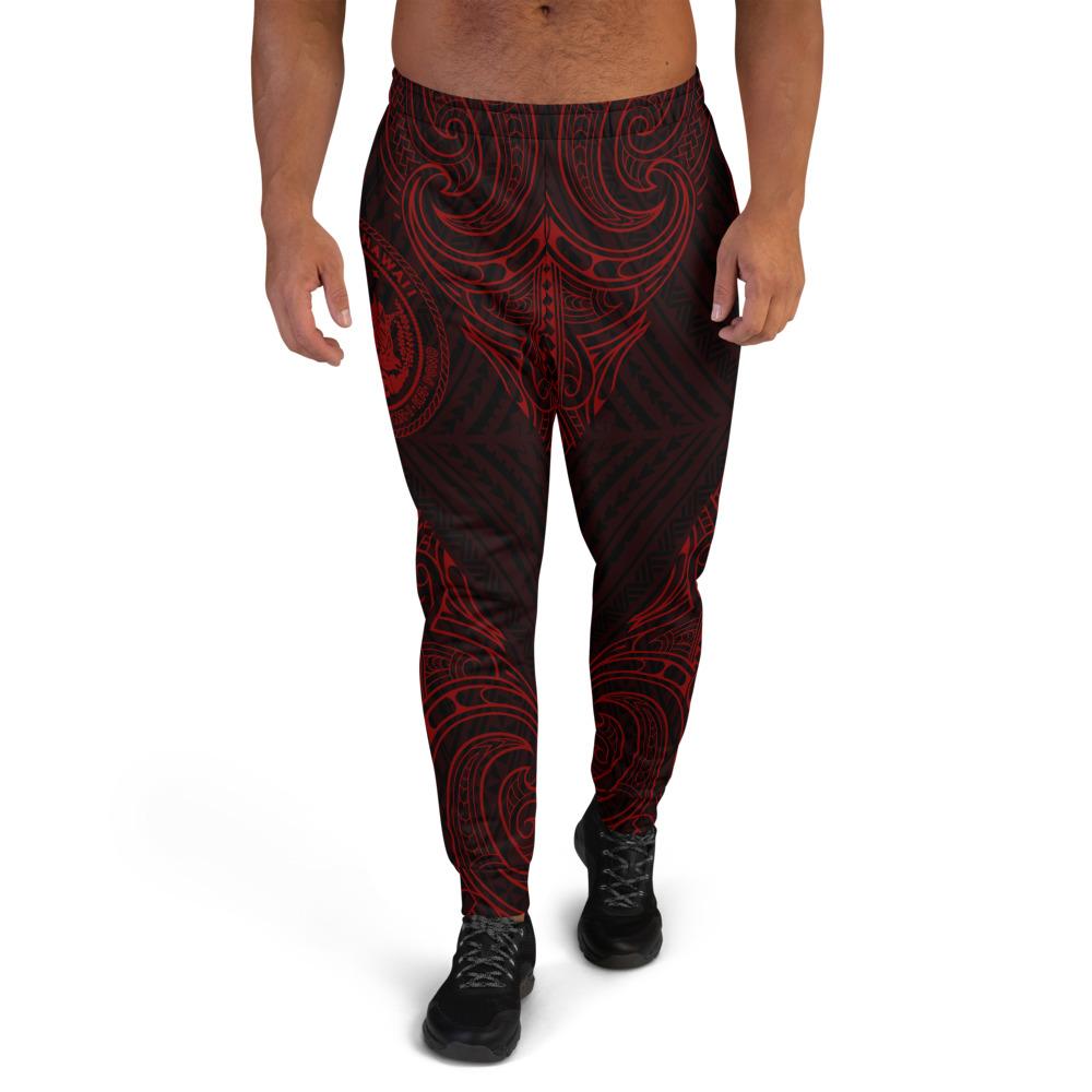 Hawaii Sweatpant - Polynesian Patterns Red Color Unisex Black - Polynesian Pride