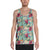 Hawaii Seamless Floral Pattern With Tropical Hibiscus, Watercolor - Hawaii Men's Tank Top AH White - Polynesian Pride