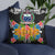 Samoa Pillow - Coat Of Arms With Tropical Flowers - Polynesian Pride