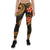 Tonga Polynesian Women Legging - Gold Plumeria - Polynesian Pride