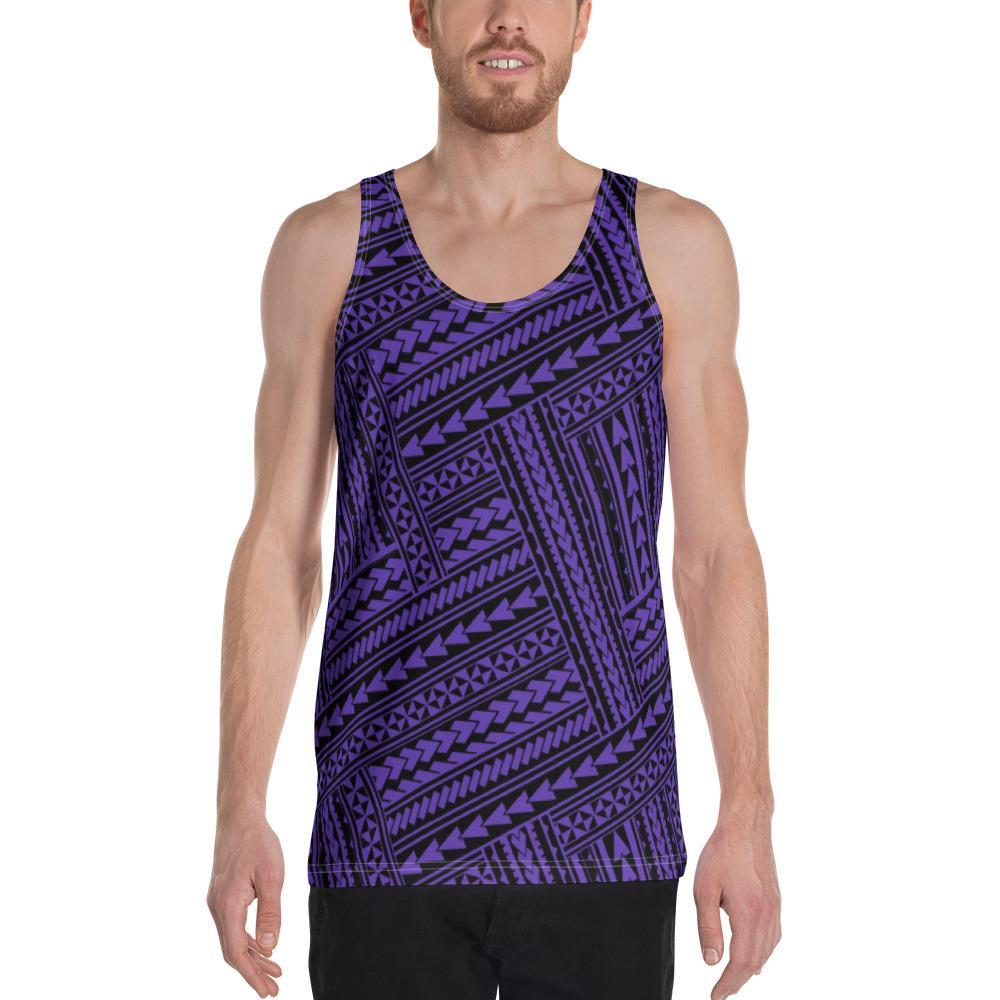 Polynesian Nation Violet - Hawaii Men's Tank Top Purple - Polynesian Pride