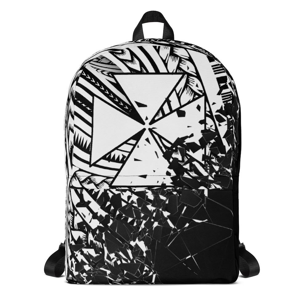 Wallis and Futuna Polynesian Backpack - Broken Mirror Black - Polynesian Pride