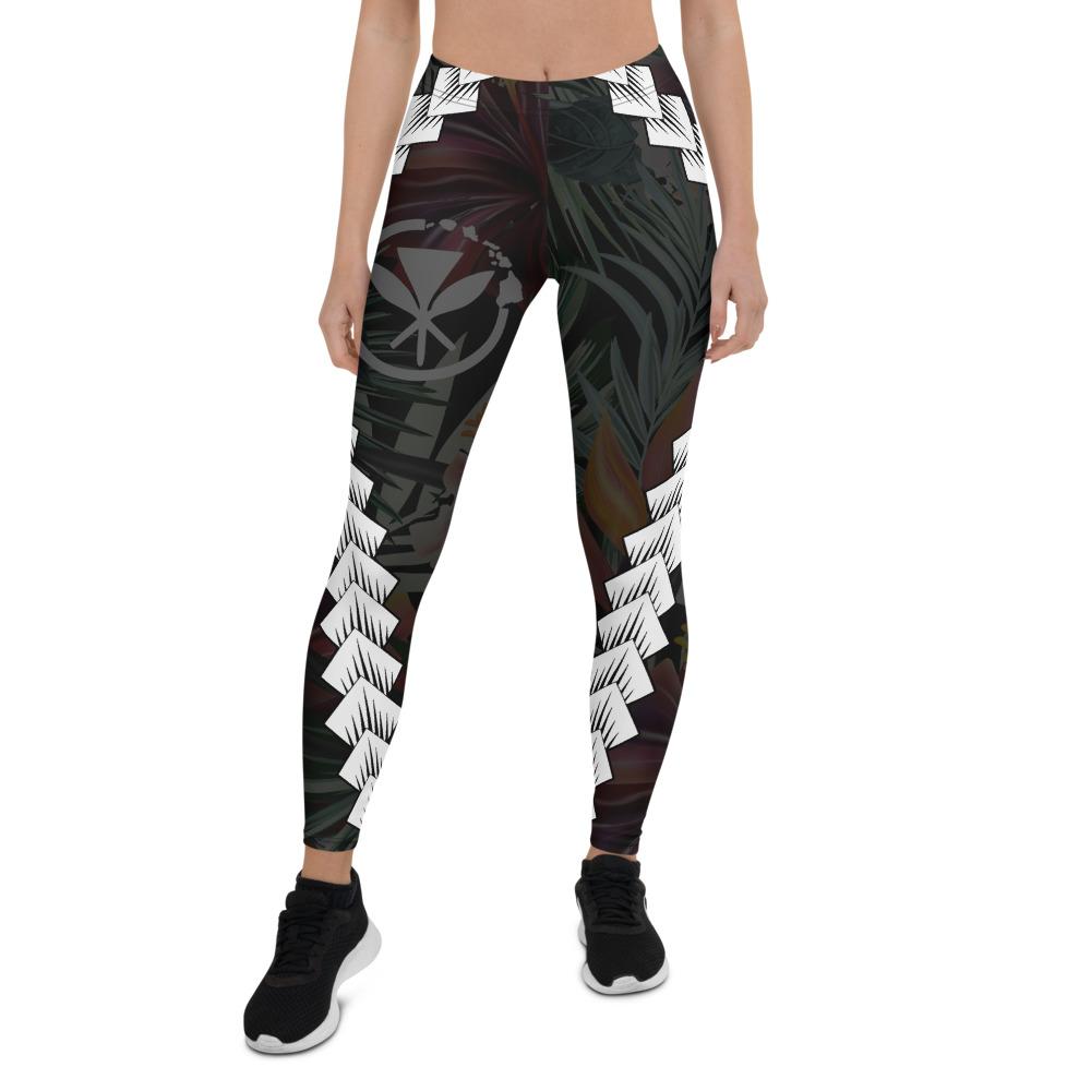 Polynesian Hawaii Women Legging - Chain Polynesian Black - Polynesian Pride