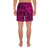 Polynesian Hawaiian Style Tribal Tattoo Pink Men's Athletic Long Shorts - Polynesian Pride